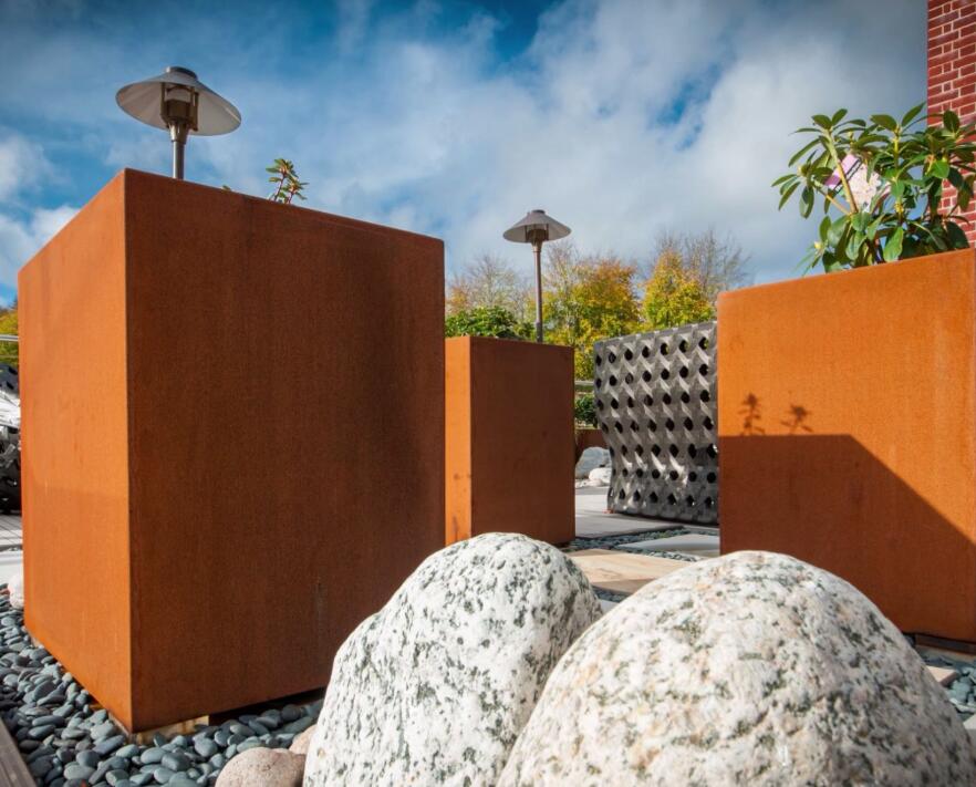 大安锈钢板花箱